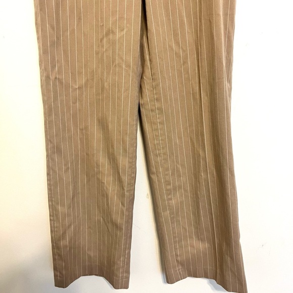 2/$30 Zara - High Waisted Beige Tan Pinstripe Trouser Pants XS - Picture 4 of 7